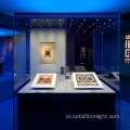 Pencahayaan tampilan serat optik untuk Museum